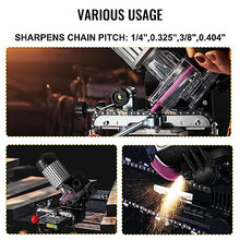 230W Saw Chain Grinder 3000RPM Electric Aluminum Bench Chainsaw Grinder Sharpener Portable Adjustable Angle Tool Polisher Durability, Efficience