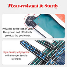 CHZDPP Winter In-Ground Pool Covers, Round High Density Pool Safety Cover with Installation Hardware, Reinforced Edges & Triple Stitched(39.5ft/1204cm)