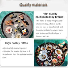 Floating Pool Tray, Floating Serving Tray, Swimming Pool Floats for Adults for Sandbars, Spas, Bath, and Parties | Floating Tray for Pool Serving Drinks,Food on the Water,Almondcolor-Φ31.5*H7.8in