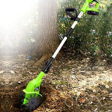 LBAawxe MekUk Garden Tiller & Cultivator Handheld Electric Garden Tiller Rotavator, Cultivator & Rotavator, Lithium-Ion Battery Pack 20V Tiller for Garden Care Compacted Soils and Lawn Yard