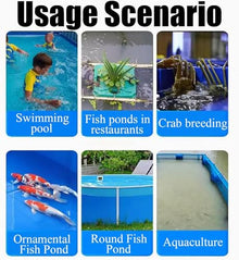 JYXYXSCP Aquarium Pool Pond with Viewing Panel, PVC Canvas W/Steel Frame for Display Show Tank,PVC Aquaculture Fish Tank Pond (1 * 0.6 * 0.5m)