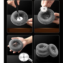 ZADIKO Pot Brush Scrubber - Flexible Stainless Steel Scrubber with Hanging Hole - Pot Cleaning Supplies for Nonstick Pans, Iron Pots, Bowls, 1