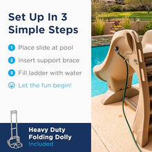 S.R. Smith SlideAway Removable In-Ground Pool Slide Taupe