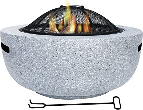 Garden Fire Pit Grill Bowl Grill Barbecue Rack Fire Pit Outdoor fire pits, fire pits with Spark Screens, Wood Burning fire pits in courtyards, Backyards and Gardens