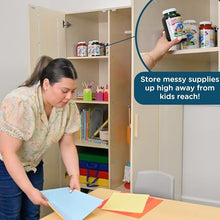 Children's Factory Angeles Mobile Teacher's Locking Storage Cabinet Wooden