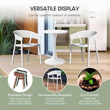 WestinTrends Playa 3-Piece Outdoor Resin Patio Bistro Table Set with Stackable Patio Dining Side Chairs, White