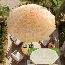 GYYDXXFC Portable Tropical Straw Shade, Thatched Beach Umbrella, Wind Resistant, Durable, Lightweight, For Garden, Yard, Poolside(Bucket,3.2m/10.4ft)
