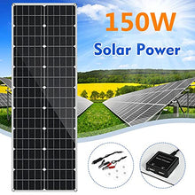 300W 150W 18V Solar Panel System Anti Scratch Monocrystalline Solar Cell Solar Battery Power Bank Charge for Home Camping Car (300W) (150W)