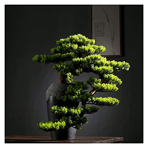Fake Plants Artificial Bonsai Tree，23 Inches Faux Vase Bonsai Pine， Fake Tree Bonsai Plant for Decoration Desktop Display Bonsai Tree