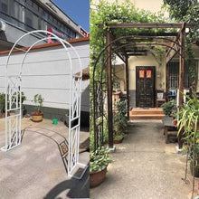 GFSGHZZ Metal Garden Arch Trellis for Climbing Plants - Sturdy Tubular E 220X230X40Cm - T for Backyardlnpatiocourardweddings,Green-340X230X40Cm