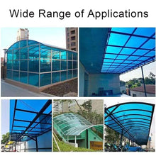 Polycarbonate Sheets All-Weather Outdoor Greenhouse Covering, Plastic Roofing Sheets Rainproof Insulation Protection(1x762m)