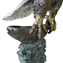 Design Toscano KW56604 Majestic Eagle Statue 3 Foot Brown Sepia and Green Verdigris
