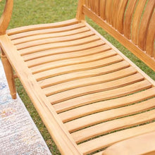 Cambridge Casual Texas 4-Foot Teak Wood Outdoor Garden Bench for Patio Furniture, Weather-Resistant, Stylish and Durable Seating