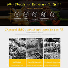 JUDYSSY Electric Smokeless Portable BBQ Grill, Indoor Barbecue with Temperature Control and Water Drip Tray, Safe Griddle for Home Cooking,Size_name-D282,D282