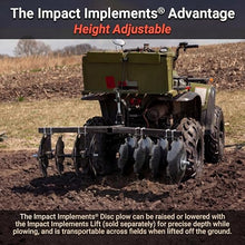Impact Implements® 55" Disc Plow Harrow w/Weight Tray for ATV/UTV/Tractor