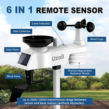 JDXQBLD Weather Station, WiFi Weather Station, Home Weather Stations with Rain Gauge, Wind Speed, Barometer, Moon Phase