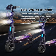 Toursor Foldable Electric Scooter 10,000W Dual Motor Black