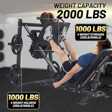 GarveeLife Adjustable Leg Press Machine Black