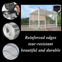 Outdoor Clear Vinyl Patio Enclosure, Outdoor Tarp Curtains with Zipper Doors, Zipper door transparent tarpaulin,Tarp Side Panels,for Pergola, Balcony, Porch, Gazebo ( Size : H2.6xW8m/H8.5xW26.2ft )