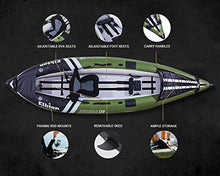 Elkton Outdoors Steelhead Inflatable Fishing Kayak Single