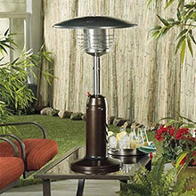Patio Heater, Stainless Steel Tabletop Gas Home Burner Propane Or Butane Gas Bottle Low Energy, for Gazebo Garden Camping Outdoor
