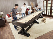 Playcraft Brazos River 12' Weathered Black Pro-Style Shuffleboard Table Black