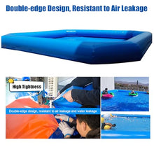 INTBUYING 23x23x1.8ft Large Inflatable Swimming Pool with 110V 800W Blower