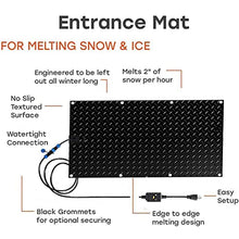 Heated Snow Melting Mats for Entrances No-Slip Heating Stair Heating Mats,Heated Outdoor Mats W/5ft Power Cord Snow Melting Mats for Winter Snow Removal,30 * 30inch(76.2 * 76.2cm)