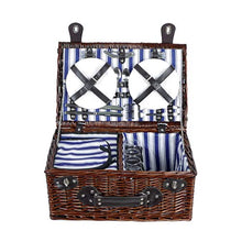 Storage Basket,Picnic Bags Garden&Outdoors Deluxe 4 Person Traditional Hamper with Cooler Compartment and Bottle Baskets Travel Camping