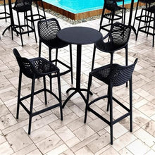 Compamia Air Patio Bar Stool in Black (Set of 2)