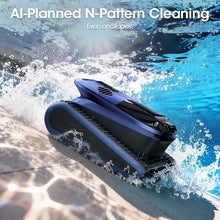 (2026 New) Pool Vacuum Robot - AI Smart Navigation, 360° Top-to-Bottom Cleaning, 4 Cleaning Modes, Over 3.5h Replaceable Battery Design, for Inground & Above-Ground Pools up to 3,200 Sq. Ft