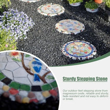 ZLyXZQG Outdoor Stepping Stones,1Pcs Stepping Stones for Garden,Paver Stones,Garden Stepping Stones Outdoor,Round Stepping Stones Decorative Garden Stones， Garden Decor Stepping Stone(1 Pack)