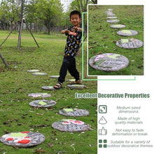 ZLyXZQG Outdoor Stepping Stones,Stepping Stones for Garden,Paver Stones,Garden Stepping Stones Outdoor,Round Stepping Stones Decorative Garden Stones，Glow in The Dark Stepping Garden Stones(1 Pack)