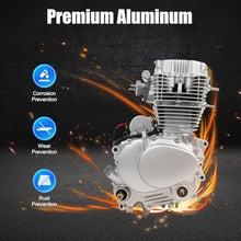 4-Stroke Single Cylinder Engine， 2-in-1 Electric & Foot-Operated Start CDI Electronic Ignition Gas Powered Multi-Use Engine Easy Installation Low fuel consumption for 200cc 250cc ATV Models
