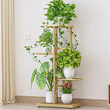 iumLeap Flower Stand 4 Tier Plant Stand Multiple Flower Pot Holder Shelves Planter Rack Storage Organizer Display, Gris-43x22x82cm