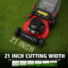 PowerSmart 21-Inch 3-in-1 Gas Self-Propelled Lawn Mower,170CC OHV Engine,Bagging/Mulching/Rear Discharging, 6 Cutting Heights, Durable Steel Deck, Rear-Wheel Drive, for Garden, Yard,