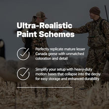 Avian-X AXP Honkers Canada Goose Decoy Pack with Flocked Heads and Realistic Paint, 4 Feeders + 2 Walkers