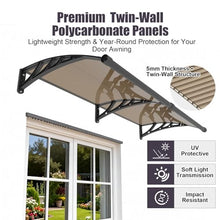 Door Awnings Exterior, 48x160 Inch UV/Rain/Snow Proof Awning for Outside