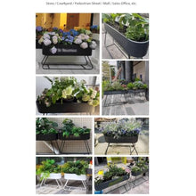 M3b6G8p1 Planter Box Curved Partition Planter Box Flower Trough Rack for Yard Mall Landscape Decor(Medium)