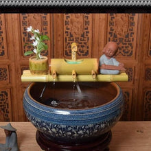ERoomQ Landscape Decoration, Bamboo Water Garden Statue,Indoor Outdoor Water Fountain,Bamboo Water Feature,Home Decor Ornaments Crafts,for Outdoor Home Decoration A 45cm Fountain