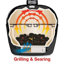 Primo Grills Oval Large 300 Ceramic Kamado Grill Black