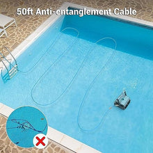 KANGJIEM Automatic Pool Cleaner, Wall-Climbing Pool Vacuum, Powerful Suction Robotic Pool Vacuum, Pool Bottom Suction Machine Pool Cleaning Machine Equipment