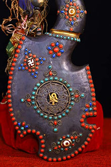 Generic Tibetan Temple Meteorite Mosaic Gem Amulet