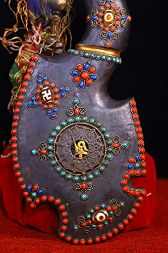 Generic Tibetan Temple Meteorite Mosaic Gem Amulet