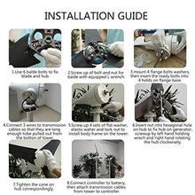 12/24/48V 2600W AC Permanent Wind Turbine Generator 5-Blades Household Power Generator W/Controller for Solar Streetlight 48v (12v)