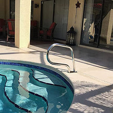 BSNANCA Pool Handrail Pool Safety Handrail with Quick Mount Base, Pool Railing, Swimming Pool Hand Rail,Easy Mount Hand Grab Rail/Thickness: 1.5Mm ()