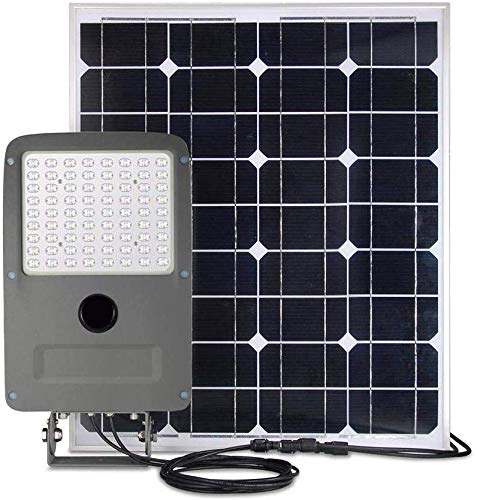 LEDMyplace 30W Led Flood Lights Outdoor with 80W Solar Panel, 3600LM, 6000K, Remote Control Solar Motion Sensor Lights, Waterproof Solar Powered Security Lights for Outside Patio, Yard, Garage