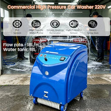 WYDDDARY 220V 1PH Commercial Electric High Pressure Steam Car Washer, 6-13Bar Steam Pressure, 18L Water Tank for Interior Cleaning, Compartment Cleaning etc.