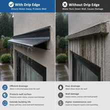 ERRULAN Wall Drip Edge Trim, Rainwater Diverter for Tile Exterior