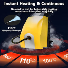 High Pressure Steam Washer Jet Washer with Accessories Portable Power Wash for Effective Cleaning for Cleaning Patios,Vehicles,and Gardens Yellow